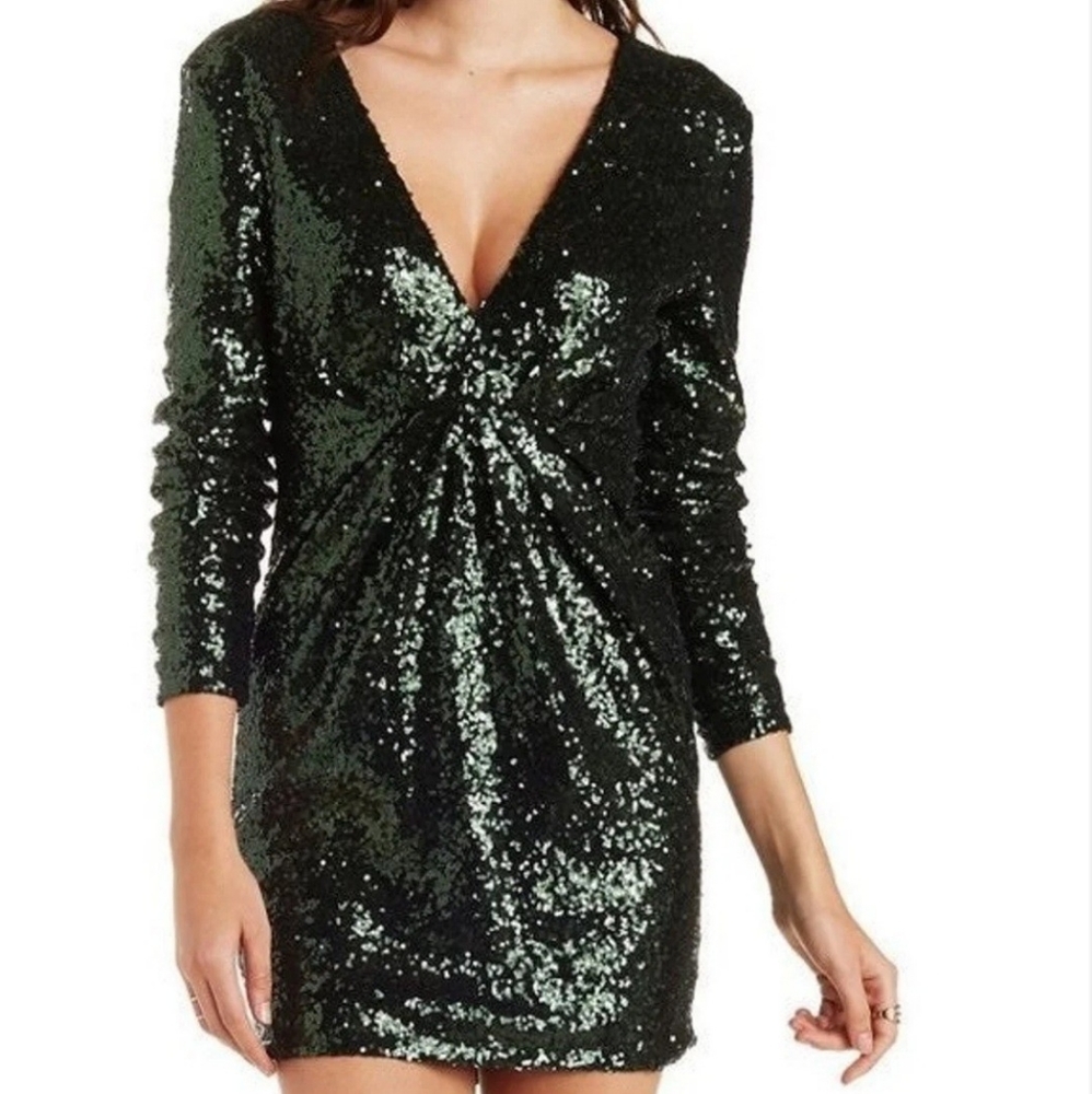 charlotte russe sequin bodycon ress